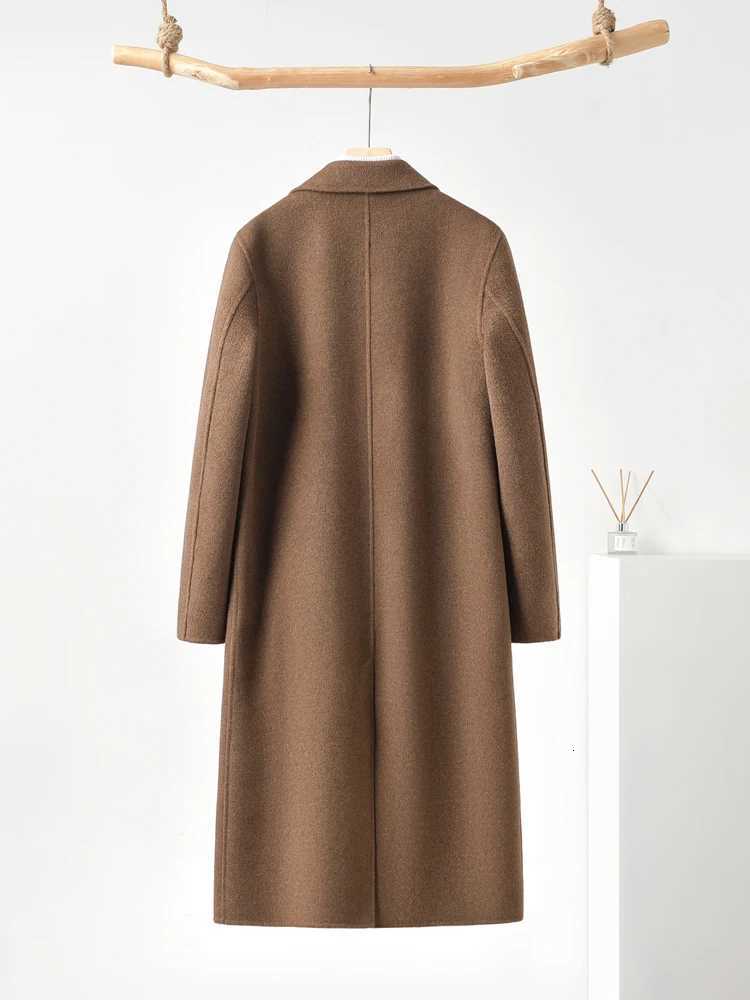 HighEnd Mens Coat 100 Pure Wool Winter Thickened Outerwear Coat DoubleBreasted Trendy Coat Fashionable AllMatch Trench CoatT251025