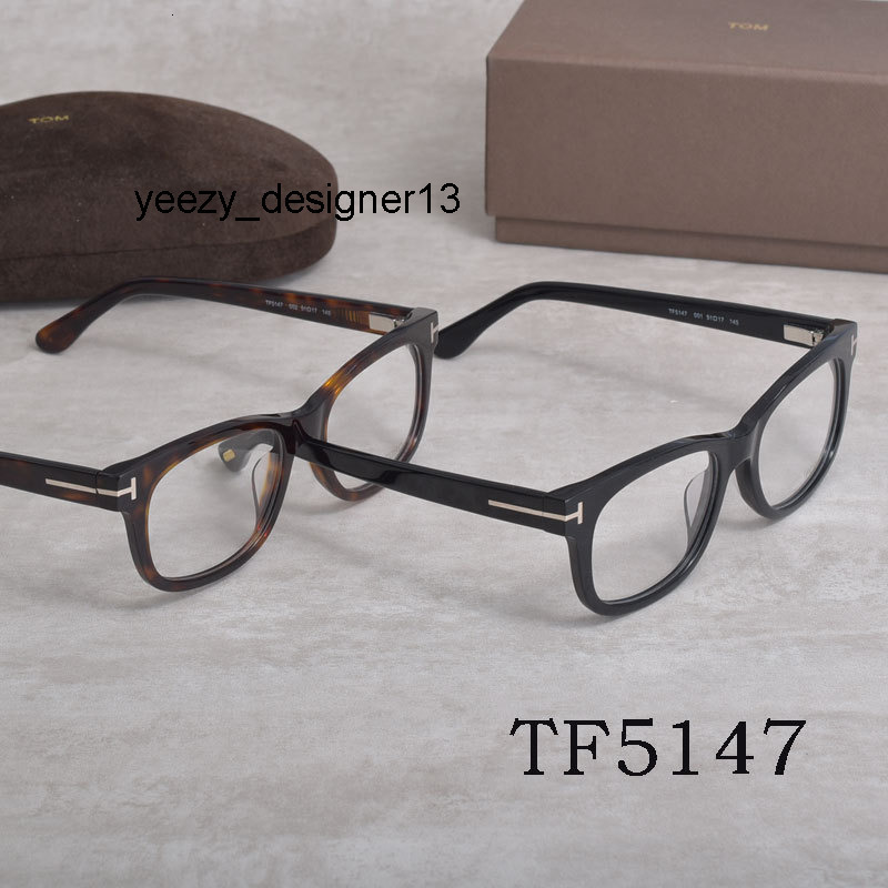designer sunglasses luxury glasses for men women gold silver optical frame tf5147 acetate myopia live streaming non prescription toms fords fordd tf H2W4