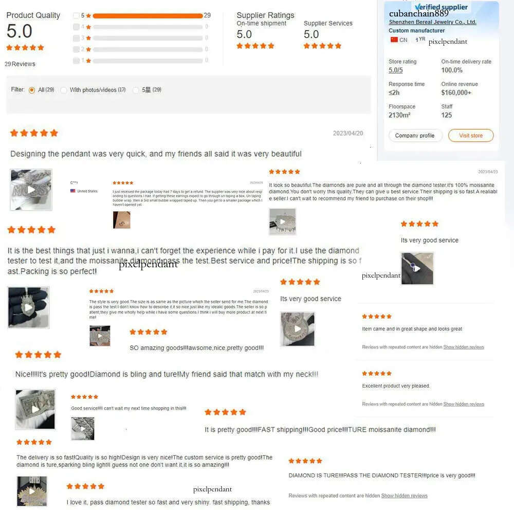 Wholesale 10K 14K Solid Real Gold 8MM Cuban k Chain Bracelet Iced Out Hip Hop Moissanite Necklace Fine Jewelry Men Women