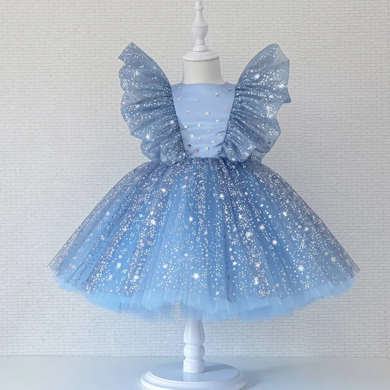 Toddler Baby Girl Dress Baptism Dress for Girls First Year Birthday Party Wedding Dress Baby Clothes Tutu Fluffy Christenin Gown 251023