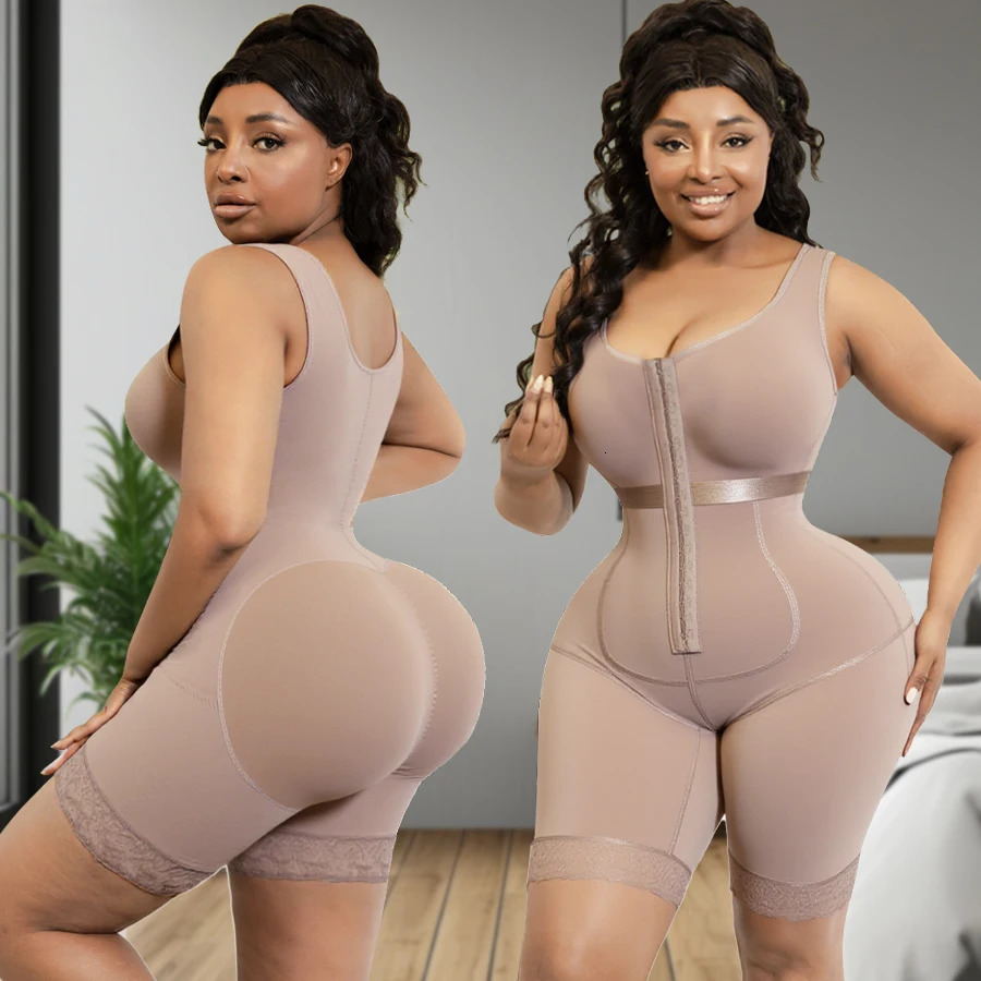 Women Full Body Lipo Postop Recovery Shapewear Bodysuit Thigh And Arm Trainer Butt Lifter Tummy Control Body Shaper With Bra 251022