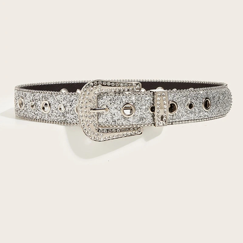 M2EA Goth for rhinestone Belts Women PU Leather Strap for rhinestone Belts Western Cowboy Y2K Girls Fashion Belt for Jeans Men 251024
