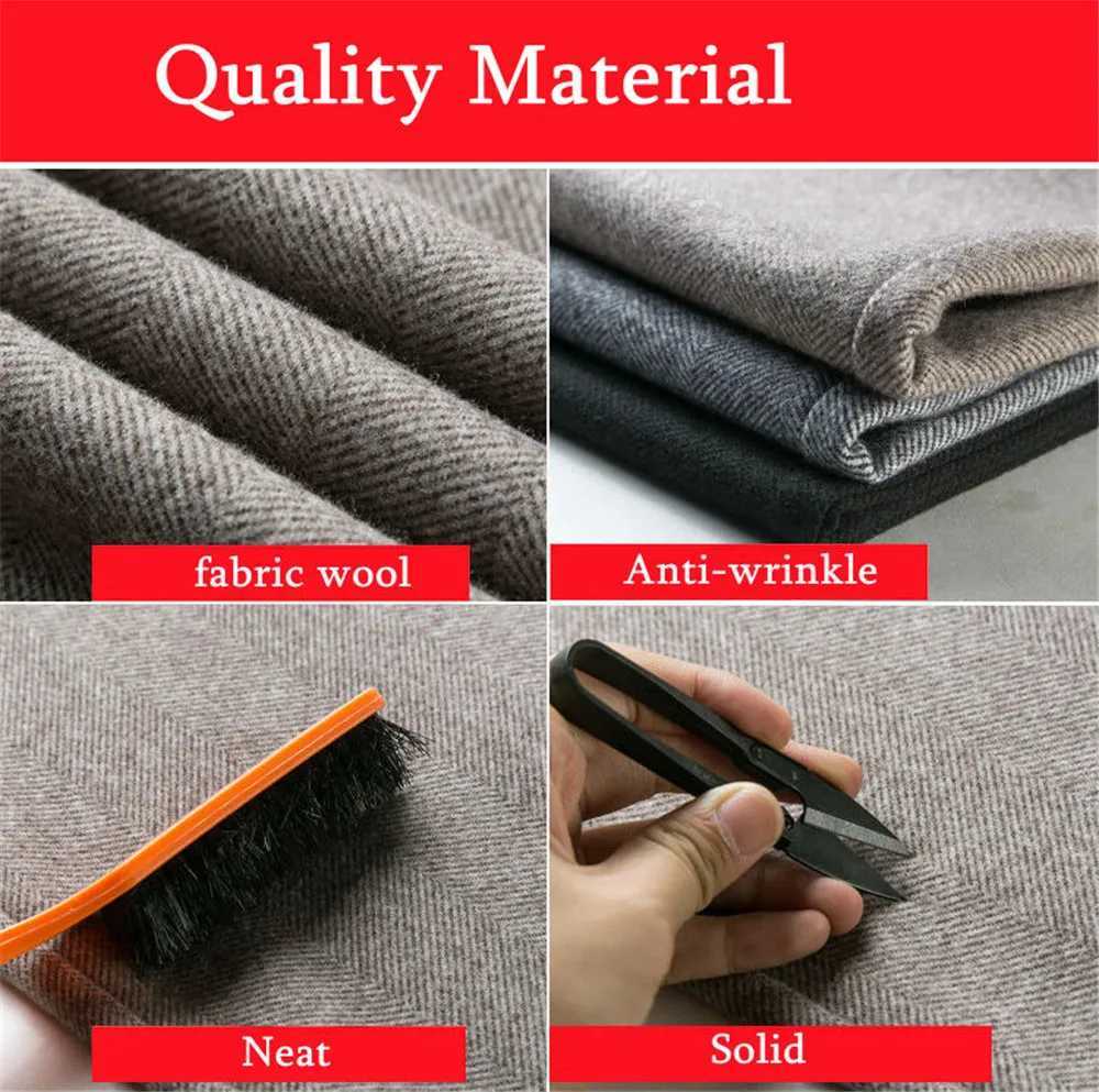 Womens Woolen Pants Casual Loose Style Street Dress Pants Wide Trousers Corduroy Joggers WoolT251025