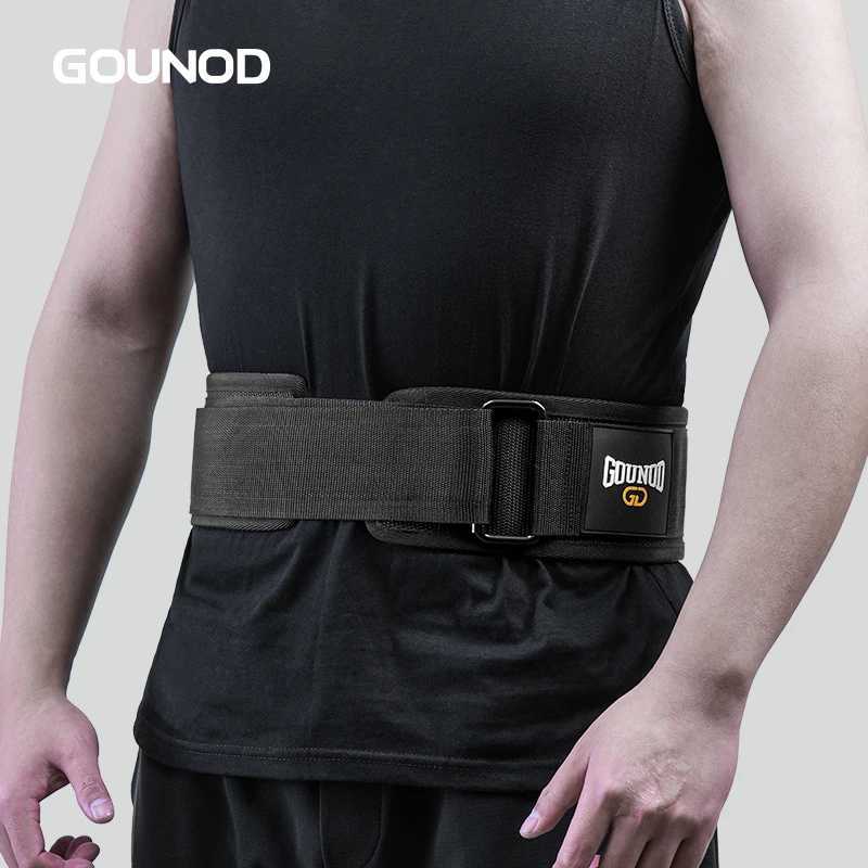 1Pc GOUNOD Gym Weightlifting Belt Adjustable Waist Back Support Squat Dumbbell Barbell Deadlifts Training Fitness Y251025