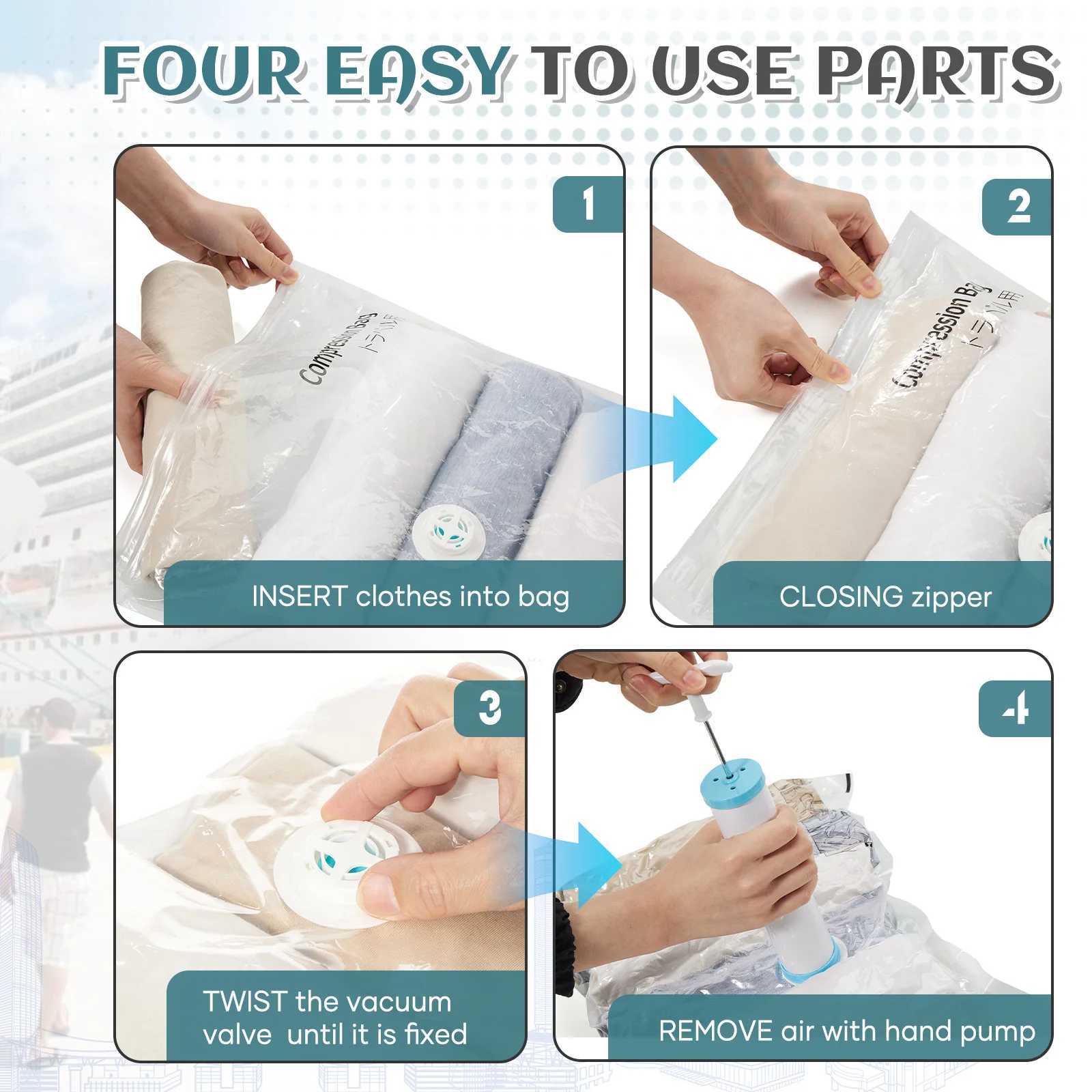 Ryanair Hand Luggage 40x30x20 Travel Backpack Vacuum Storage Bags Vacuum Backpack with Pump Laptop Travel Bag For Women Men W251025