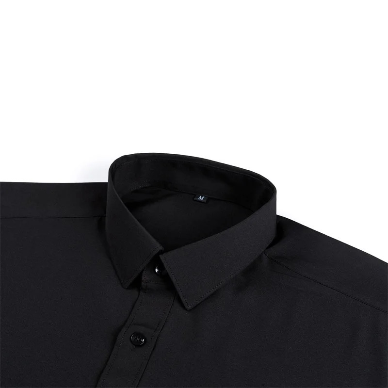 Men s Classic ButtonDown Shirt with Long Sleeves Solid Color Casual Business Top for Spring Streetwear and Beach Vacation 251023