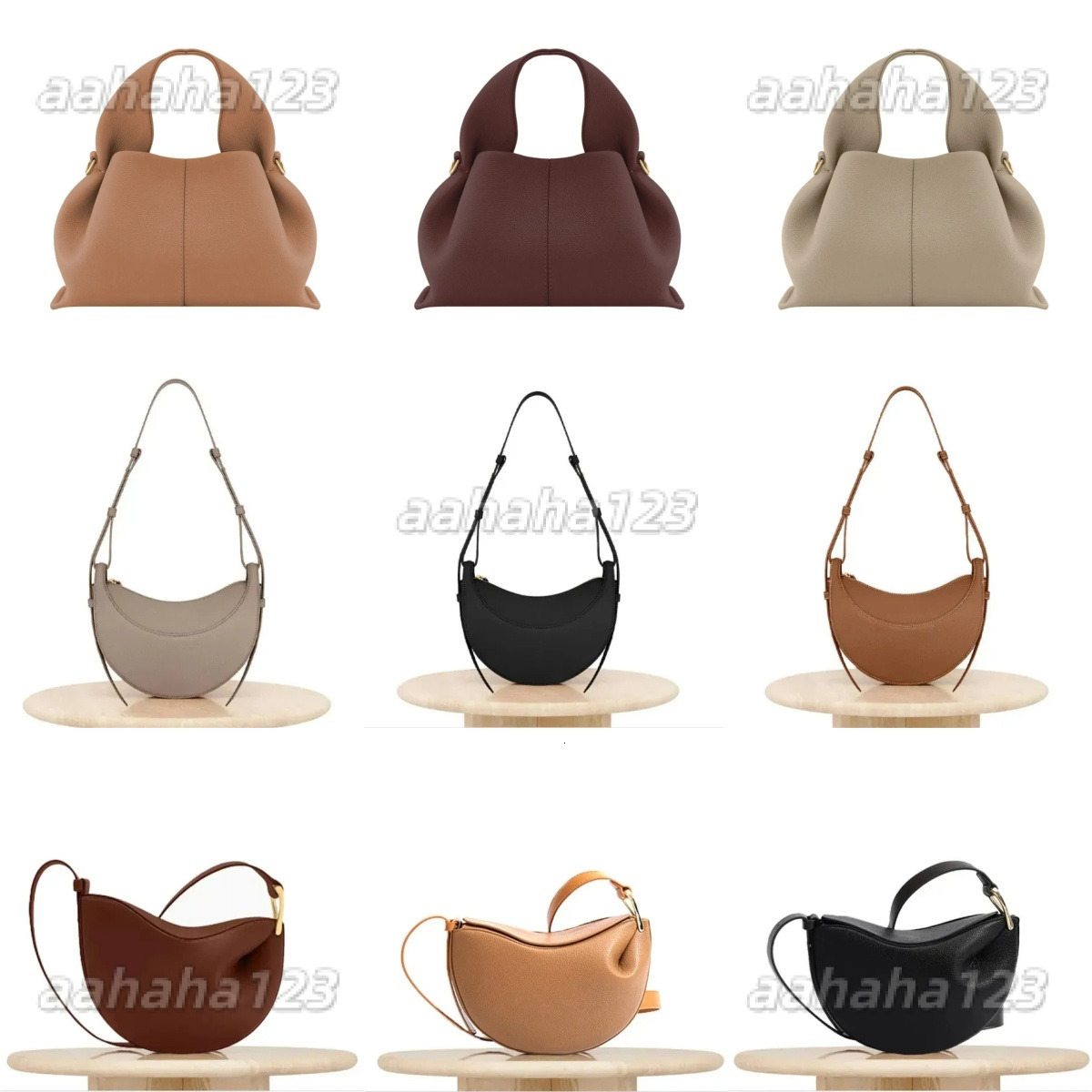 Designer Bag Cyme bag polenetotebag Brown Luxury Leather Crossbody Bag Large Capacity Bag Large Small Wings Bag