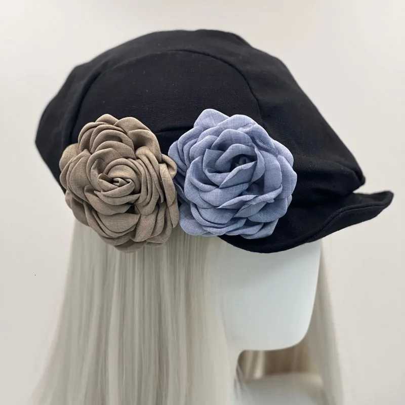 French Vintage Beret wer Splicing Hats Wan Popar Street C Retro Subcture Elegant Aesthetics Beret Y251025