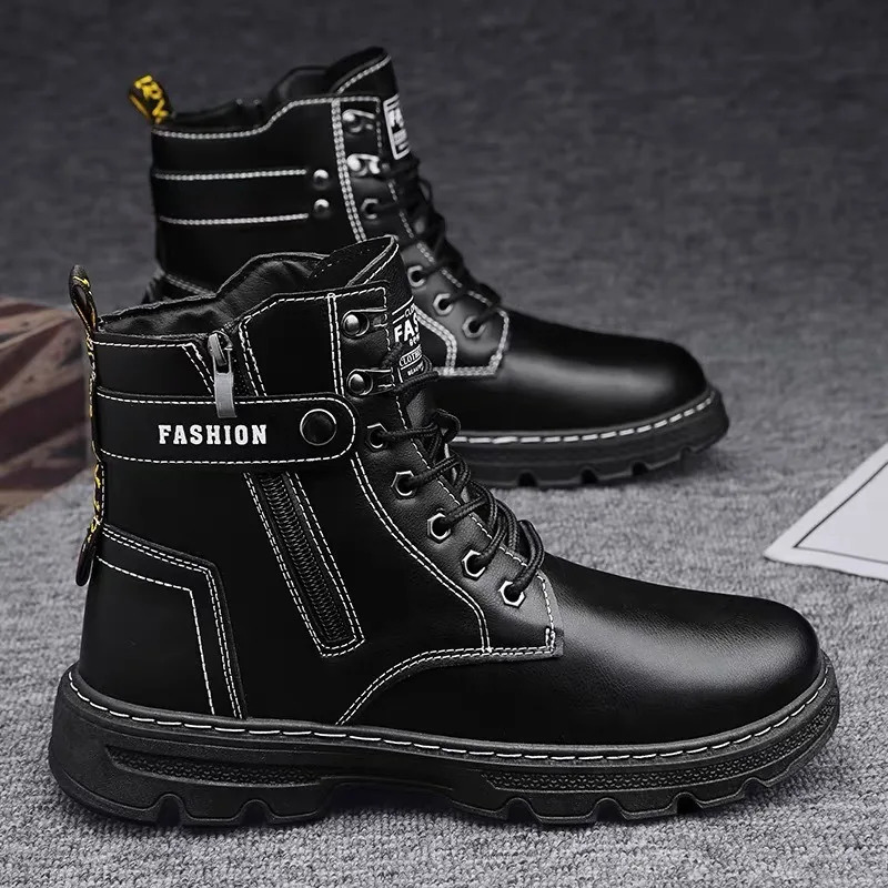 Mens Works Boots Spring Autumn Antislip Waterproof Male Sneakers Desert Tactical Boots Outdoor Travel Wearresistant Man Shoes 251021