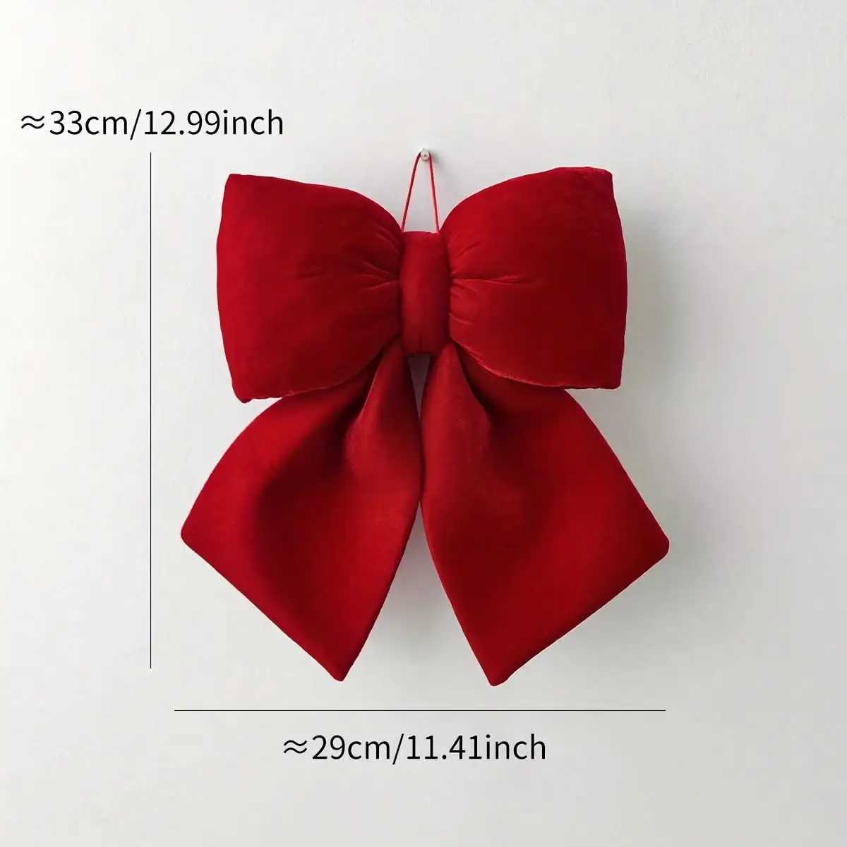 1pc Christmas velvet bow decoration Christmas tree decoration wedding decoration vacation home atmosphere decoration C251024