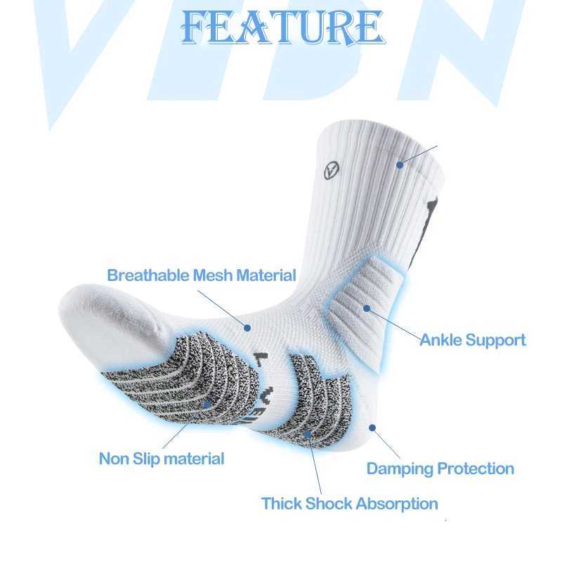 Non Slip Best Basketball Socks Thick Breathable Compression Ankle Support Running Camping Crew Socks Unisex Y251024