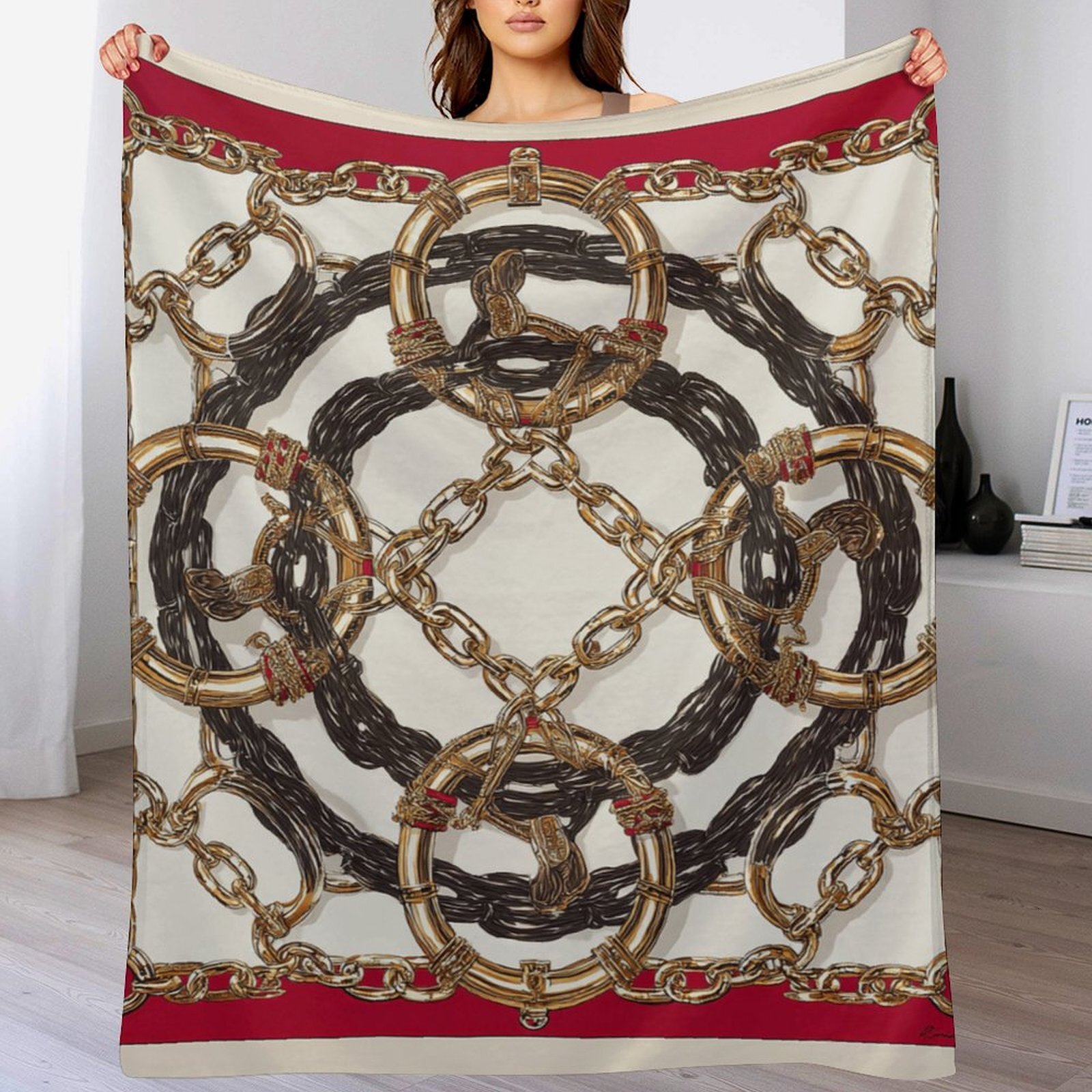 H Designer Horse blanket blanket throw cashmere vibration blanket copert Home Travel Throw Summer Air Conditioner Beach home bedding blankets throws H
