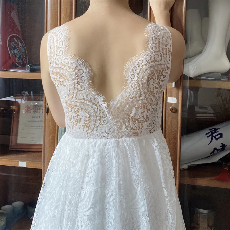 Girls Fashion Open Back Princess Dress 312 Years Old Mesh Lace Long Dress Birthday Wedding Flower Girl Performance Clothing 251023