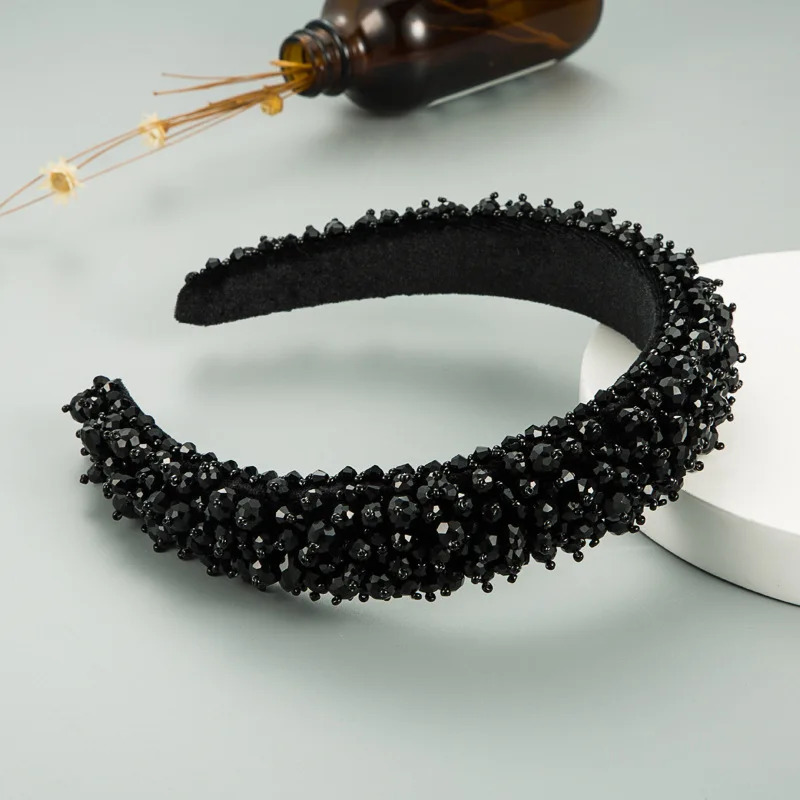 Crystal Full Diamond Hairbands For Women Accessories Korea Hair Band Bows Crown Headbands White Green Pink Black Wholesale 251023