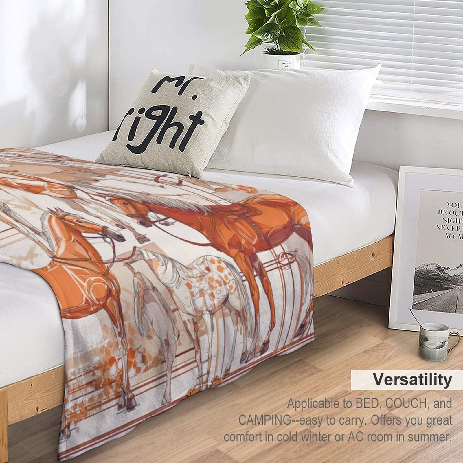 Custom H Designer Horse blanket blanket throw cashmere vibration blanket copert Home Travel Throw Summer Air Conditioner Beach home bedding blankets t