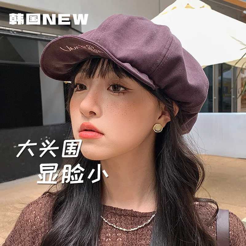 Embroide Cloud Octagonal Hat For Girls Cute And Age ucing Baby Hat Autumn New Versatile Beret Boina Hat Cute 4m892 Y251025