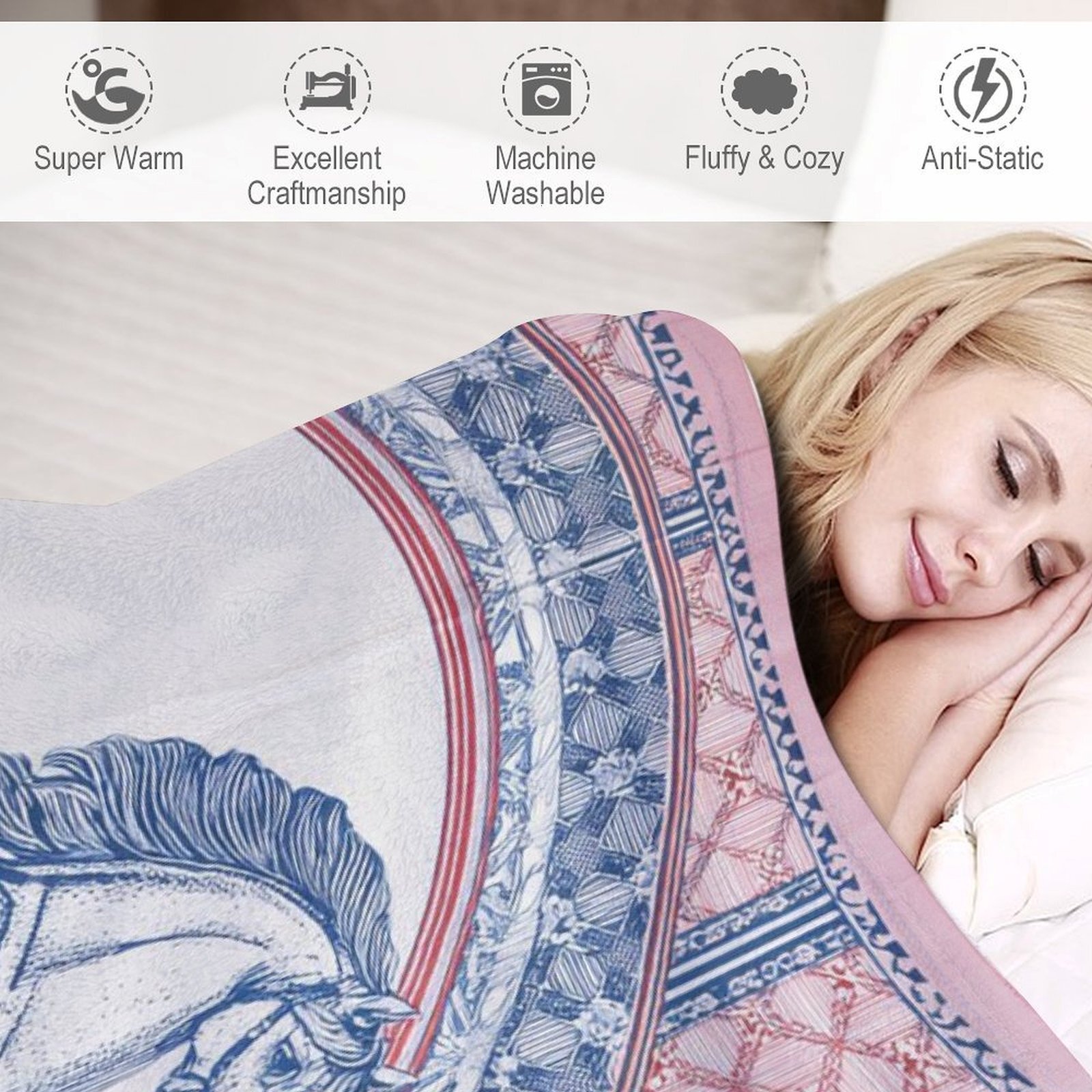 H Designer Horse blanket blanket throw cashmere vibration blanket copert Home Travel Throw Summer Air Conditioner Beach home bedding blankets throws H