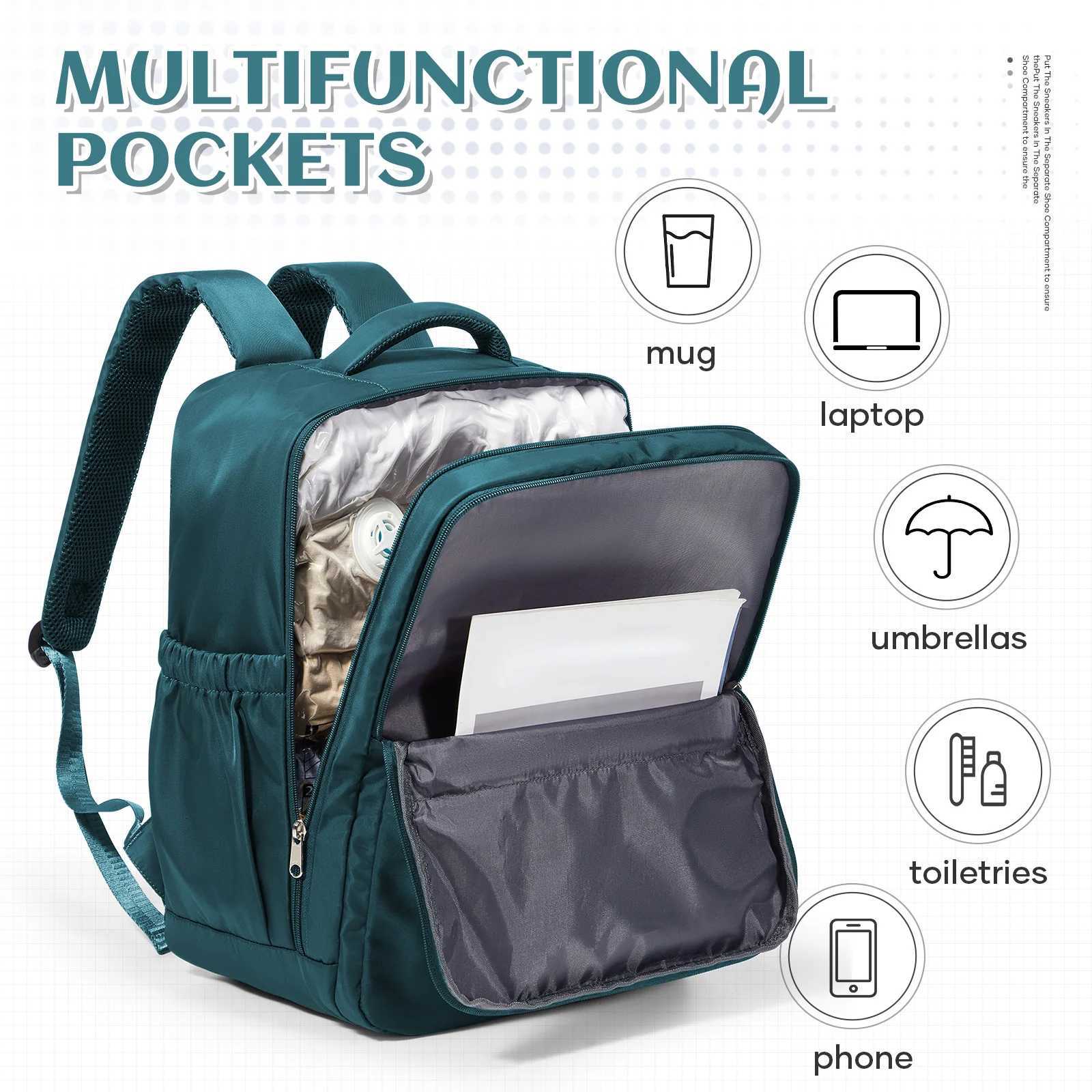 Ryanair Hand Luggage 40x30x20 Travel Backpack Vacuum Storage Bags Vacuum Backpack with Pump Laptop Travel Bag For Women Men W251025