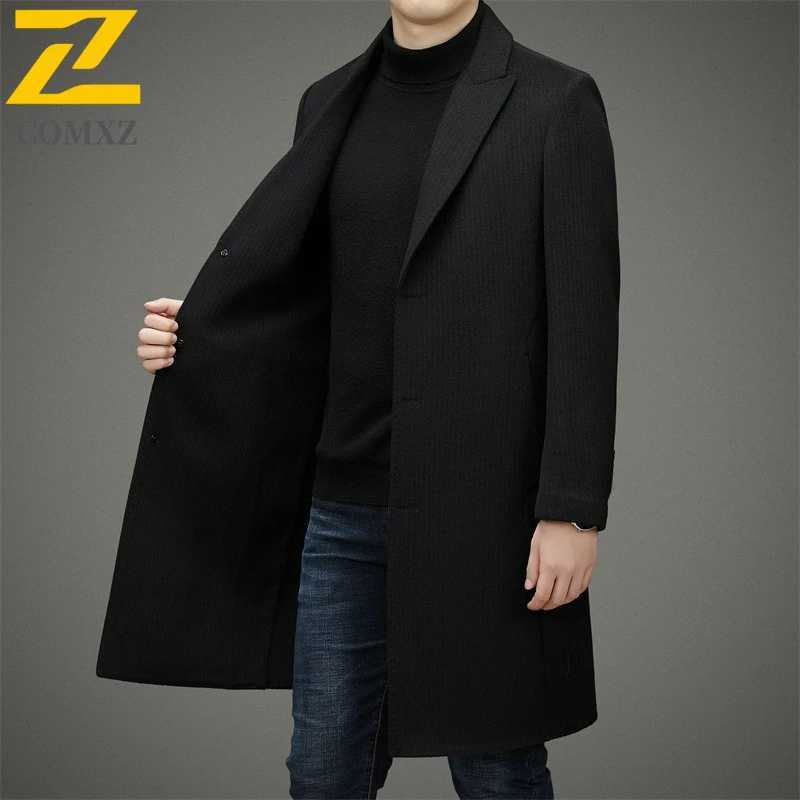Premium Wool Overcoat Male 2025 Winter High Quality Double Faced Business Casual TrenchCoat Classic Anti Pilling Comfort JacketT251025