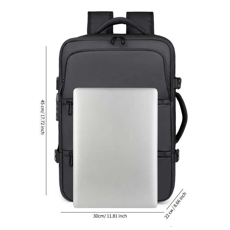 Mens Backpack Business Trip Backpack Large Capacity Expansion Multifunctional Vacuum Compression Travel Backpack for Men W251025