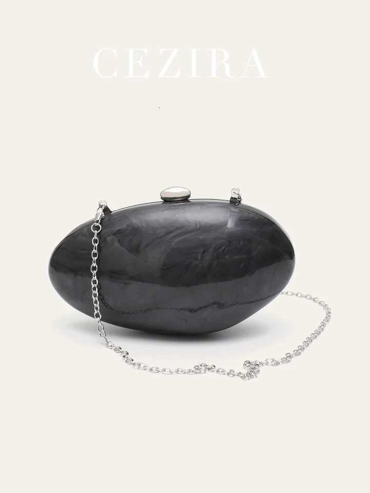 Fashion Womens Glamorous Elegant Novelty Shell Shaped Clutch Solid Color Acrylic Long Chain Evening Bag Party Dinner Banquet Z251024
