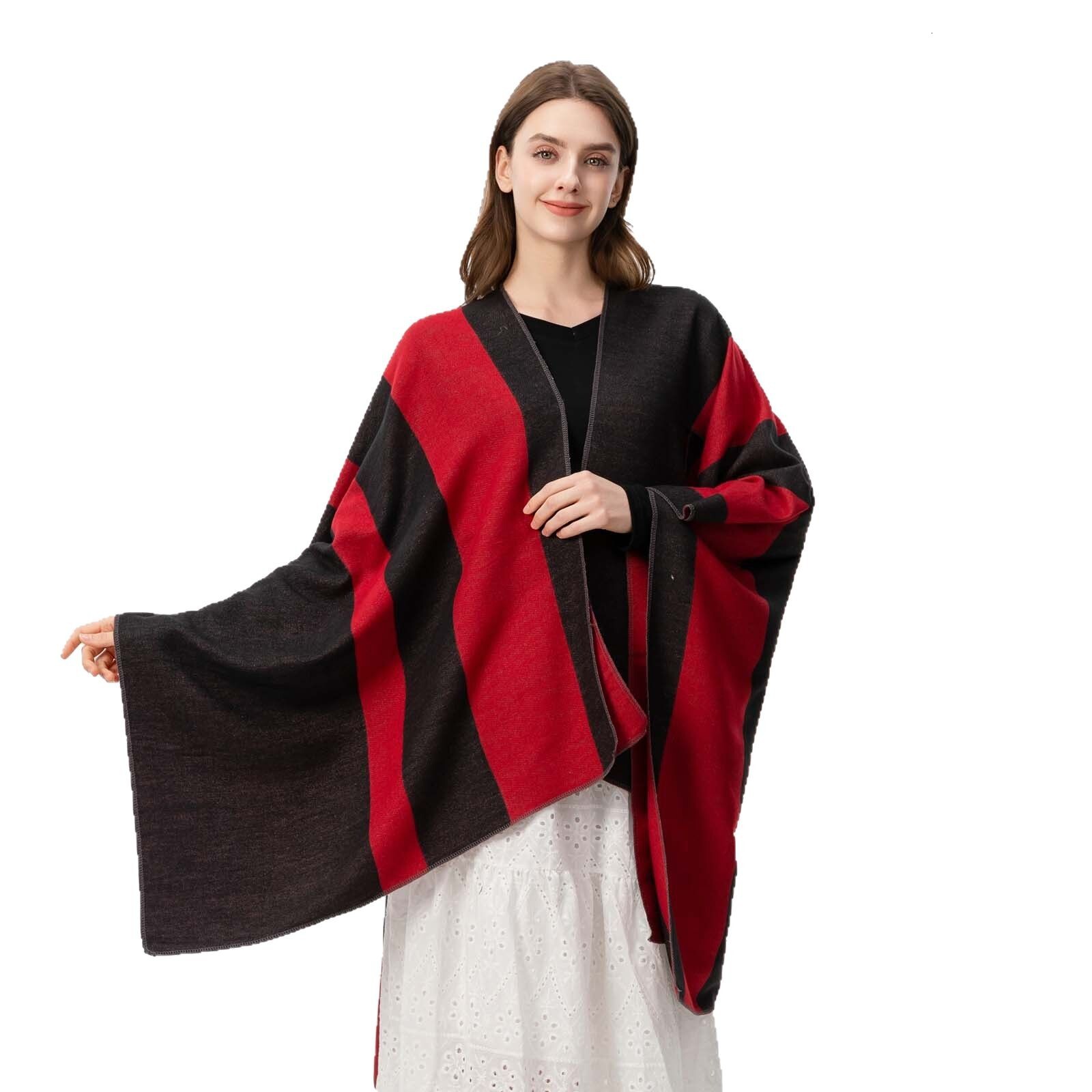 Simple Womens TieSlit Shawl for Spring and Autumn Travel Photography Warm Outdoor Cape Hot Sale New