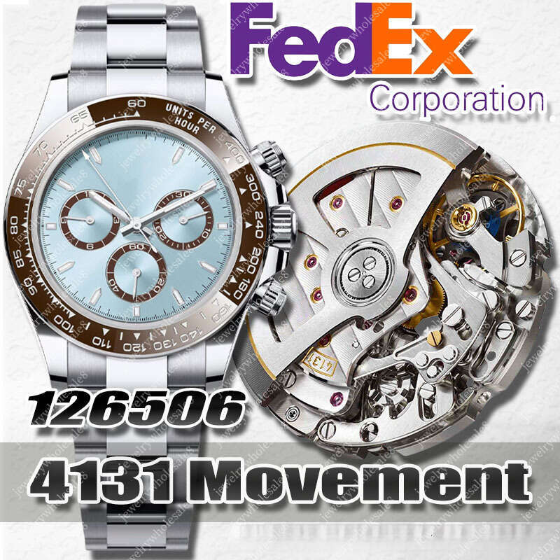 Mens Watch Designer Watches Montre de e Orologio di Lusso 40MM 4131 Automatic Movement Stainless Steel Ceramic Bezel Sapphire Luminous 10ATM Chronograph