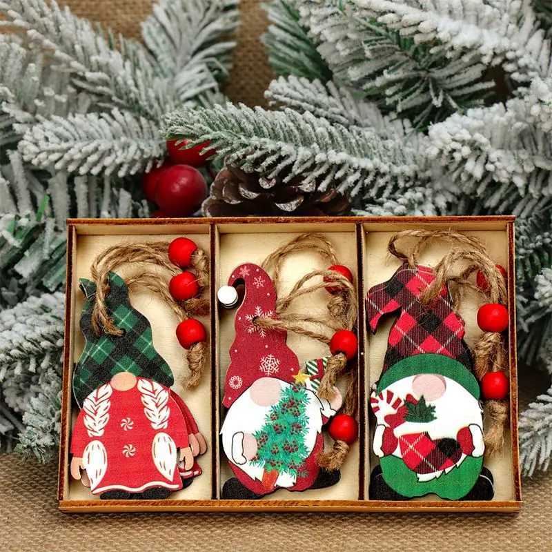 Christmas s Wooden Pendants Merry Christmas Decorations For Home 2025 Xmas Tree Christmas Ornaments Navidad New Year Gift C251024
