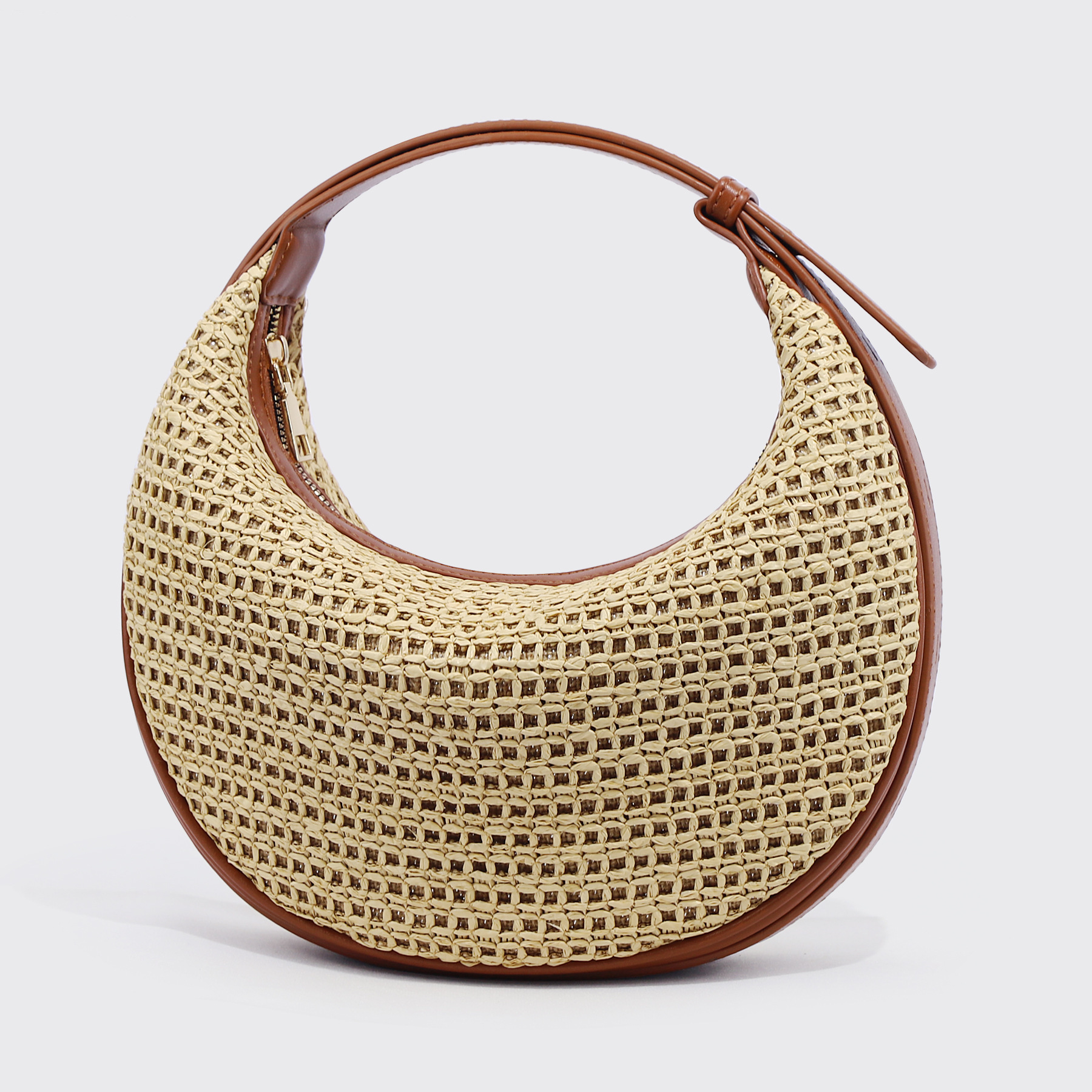 Luxury Brand Designer Bag Summer New Style Woven Moon Bag Versatile Shoulder Underarm Bag For Women Niche Crossbody Bag Lightweight