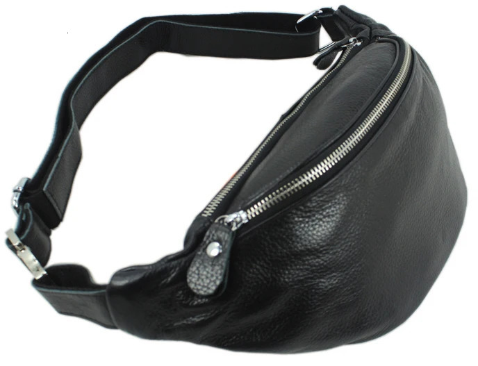Fashion Genuine Leather waist bag for men fanny pack belt bum money pouch molle pochete 251018