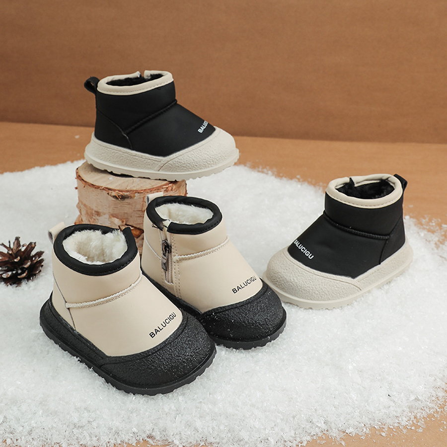 Toddler Infant Snow Boots for Kids Warm Plush Boots Girls Cotton Boots Boys Cutefeet Children Ankle Boots Shoes Sizes 15 - 30 C1190