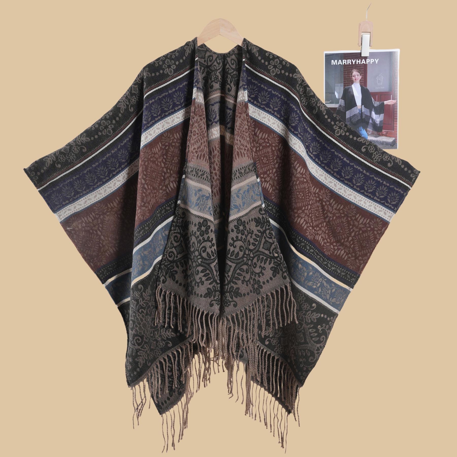 Travel Shawl for Women Qinghai Yunnan Travel Photography Atmosphere Cape Popular Cloak