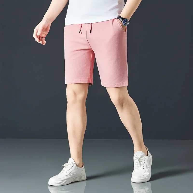 Mens Casual and Fashionable Pure Cotton Shorts with Drawstring and Comfortable PantsXJ251025