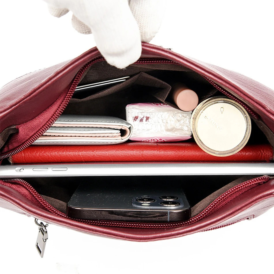 High Quality Leather Shoulder Bags for Women Small Cossbody Bag Female Purses and Handbags Sac A Main 251018