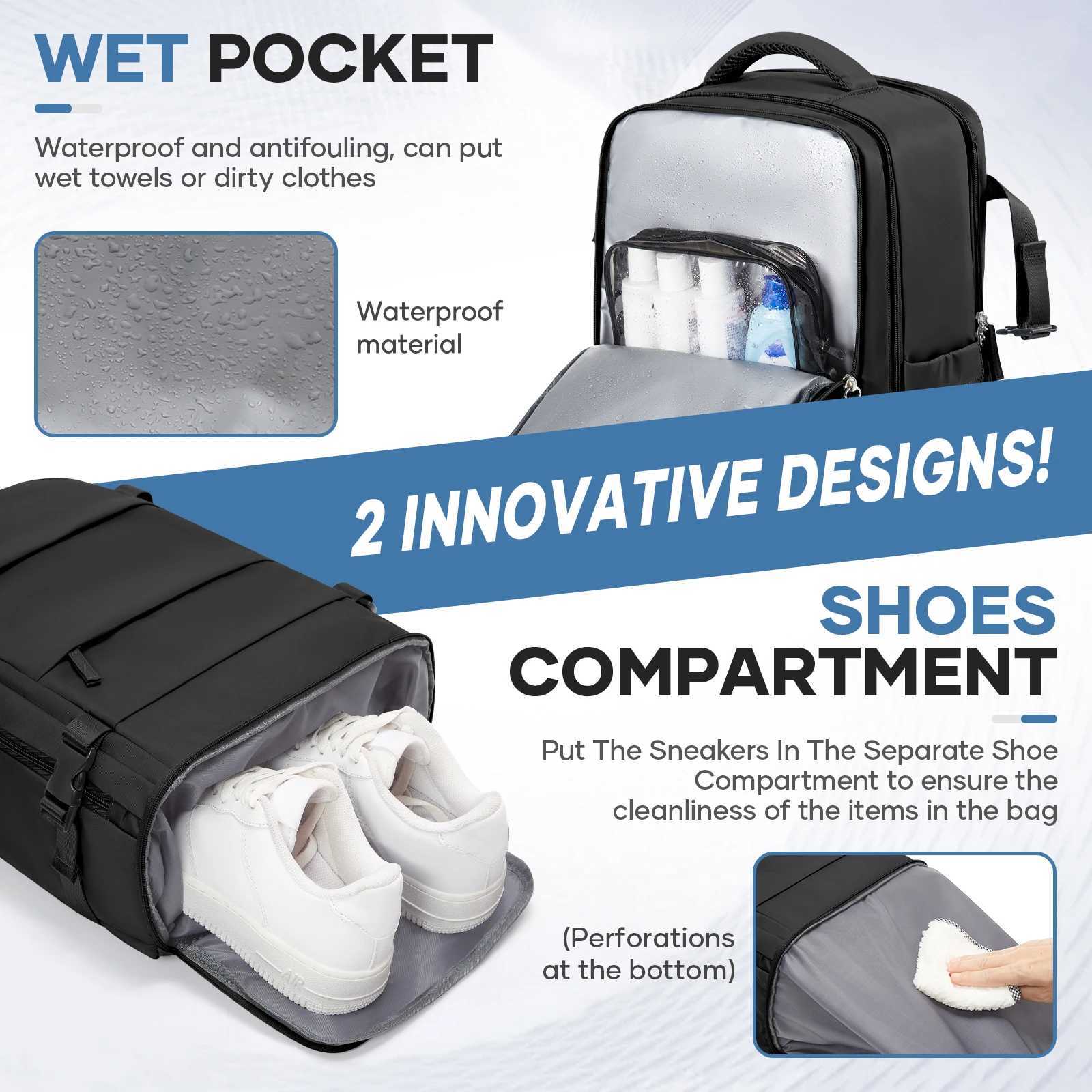 Ryanair Cabin Bag 40x20x25 Under Seat Easyjet 45x36x20 Travel Backpack School Storage Laptop Bag Multipurpose Hand Luggage Bag W251025