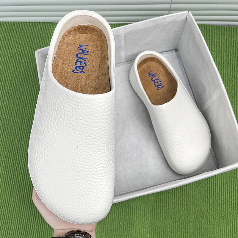 Mens and Womens Summer Breathable Waterproof NonSlip Kitchen Shoes SlipOn Beach Shoes ToeToe Sandals and Slippers 251023