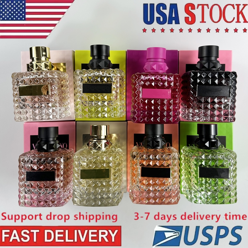 Born in Roma Intense Women Perfume 100ml 3.4fl.oz Coral Fantasy Yellow Dream Cologne EDP Long Lasting Smell Parfum for Lady US Stock