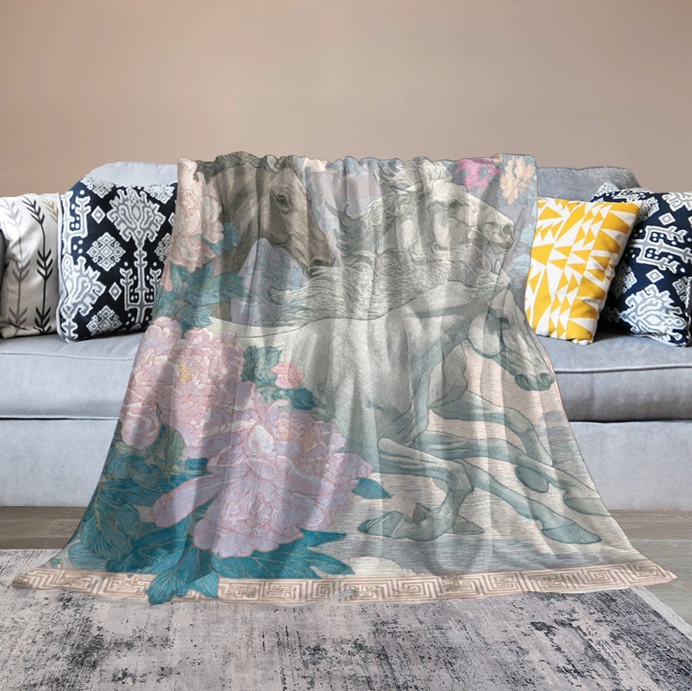 H Designer Horse blanket blanket throw cashmere vibration blanket copert Home Travel Throw Summer Air Conditioner Beach home bedding blankets throws H