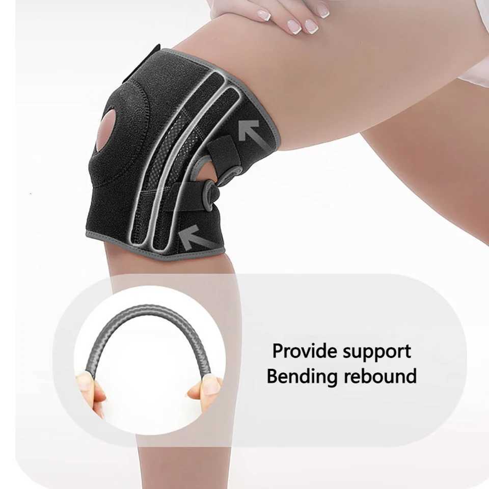 AOLIKES 1PCS Knee Brace for Women Men with Side Stabilizers Patella Knee Brace for Knee Support for Running Basketball Y251024