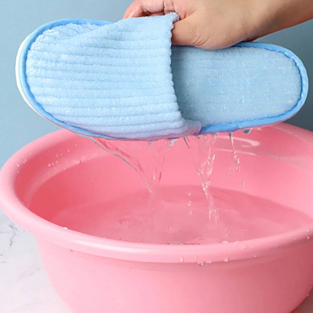 Women Men Plush Home Slippers soft Fluffy Couples Indoor Floor Shoes Anti-Slip Hotel Slipper Bedroom Silent Slides ddmythur