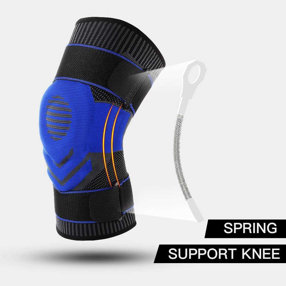 Kyncilor Elastic Silicone Knee Brace Nylon Sports Knee Pads Fitness Gear Patella Brace Running Basketball Volleyball Support Y251024