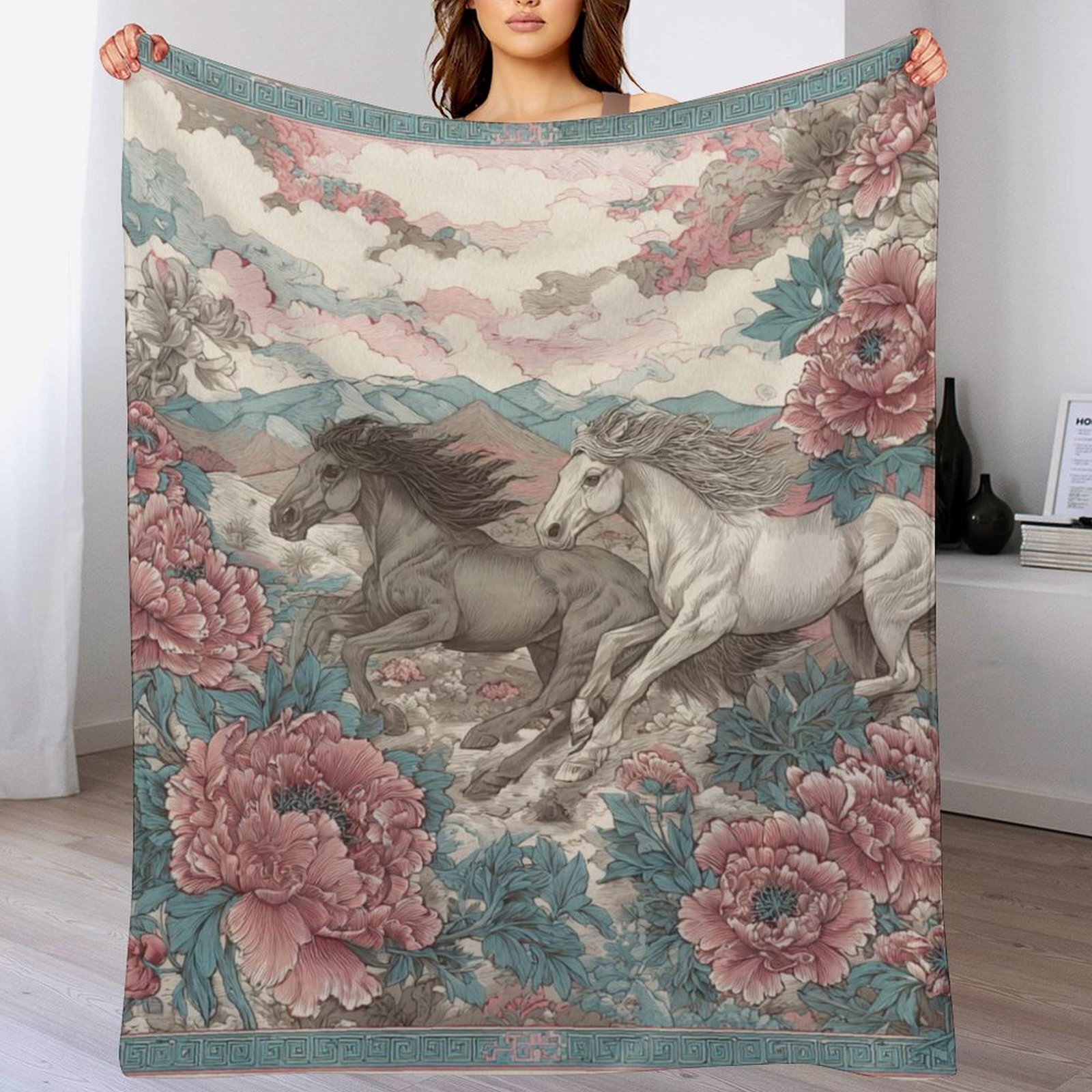 H Designer Horse blanket blanket throw cashmere vibration blanket copert Home Travel Throw Summer Air Conditioner Beach home bedding blankets throws H