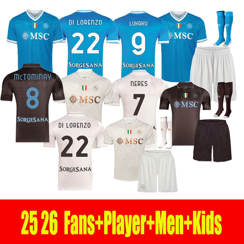 25 26 Napoli soccer jerseys 2025 2026 Debruyne LUKAKU Halloween special shirt MINJAE maillot naples kid ZIELINSKI H.LOZANO OSIMHEN POLITANO football shirts888