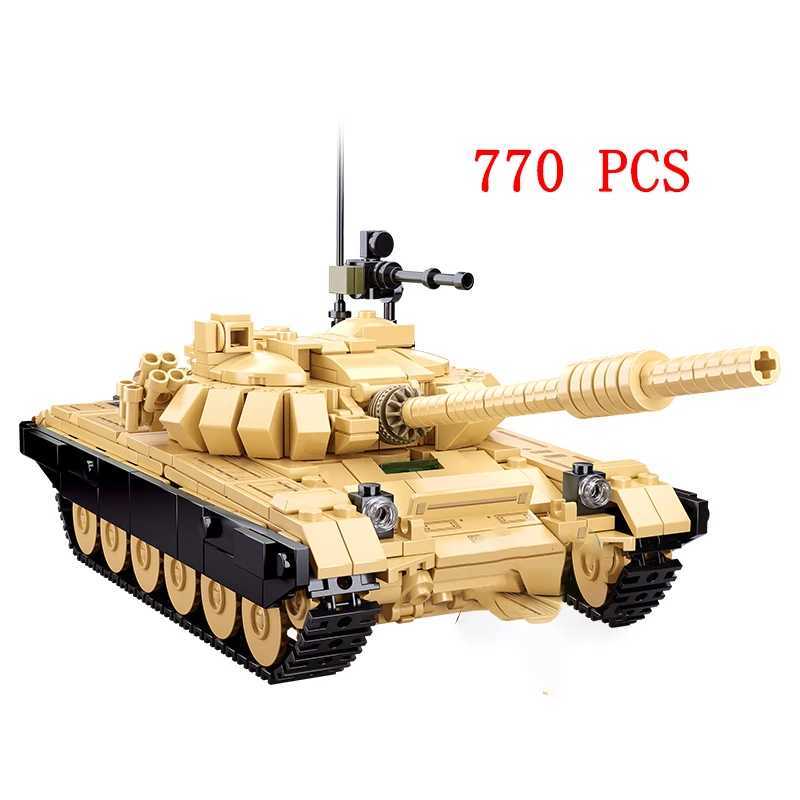 Military Vehicles Tank Sets SWAT Army City Police T34 Model Building Blocks DIY Brick Kids Toys Classic World War II WW2 C251023
