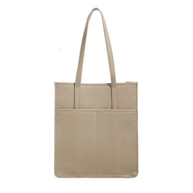 Women Niche Design Tote Handbag Large Capacity Pu Leather Casual Commuter Shoulder Bags Solid Color Female Travel Underarm Bag 251023 1025