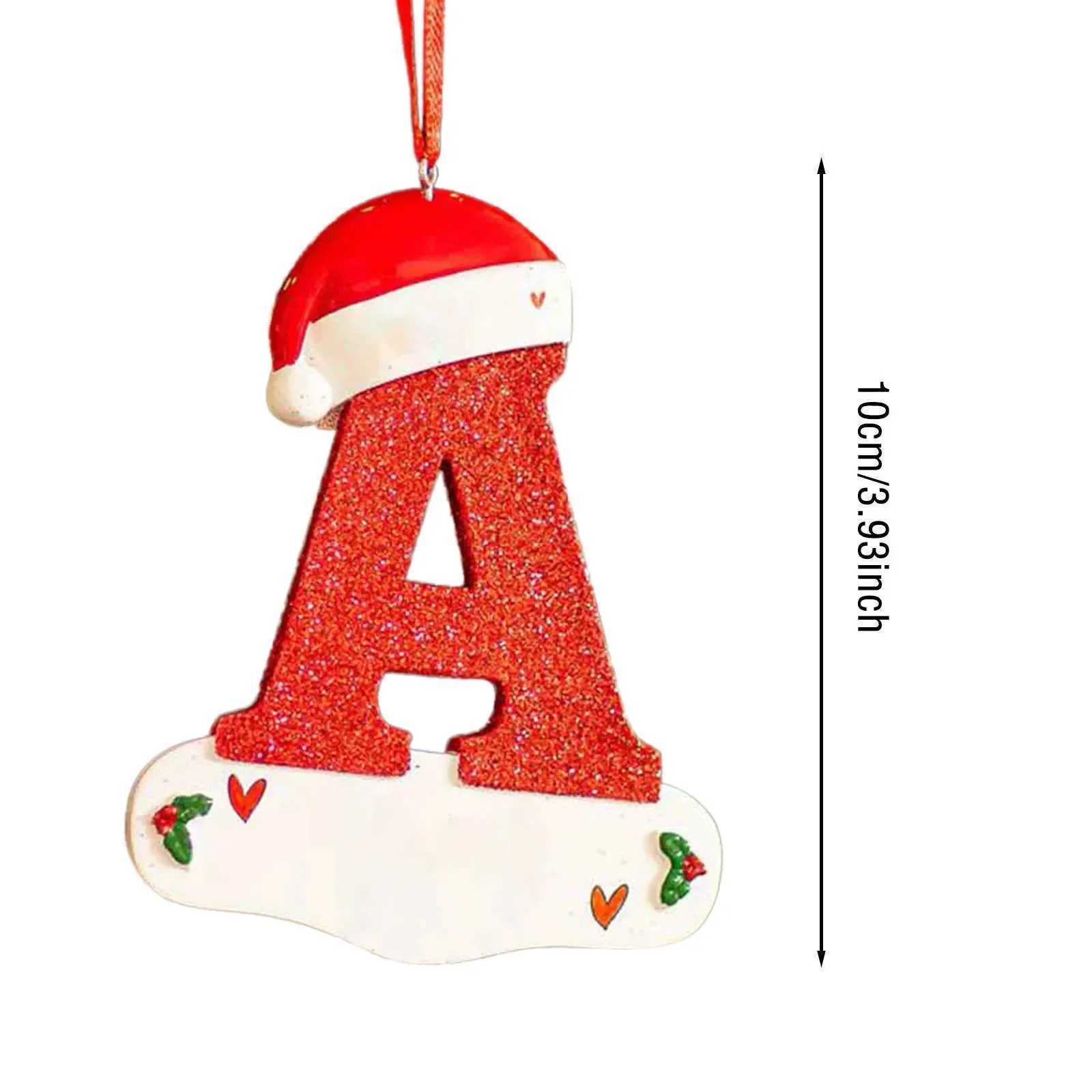Christmas Tree Decoration Letter Pendant 26 Letters Home Holiday acrylic DIY Pendant Xmas 2023 New Year Decor Ornament navidad C251024