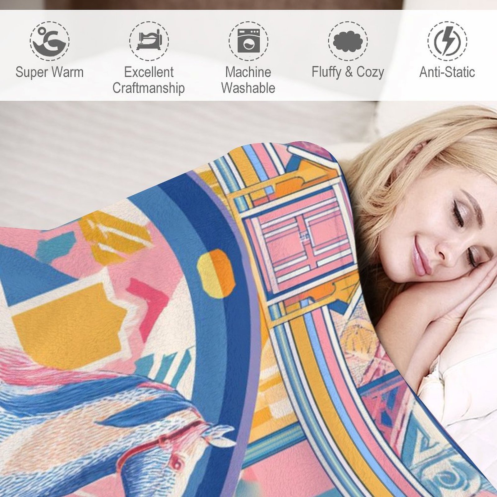 H Designer Horse blanket blanket throw cashmere vibration blanket copert Home Travel Throw Summer Air Conditioner Beach home bedding blankets throws H