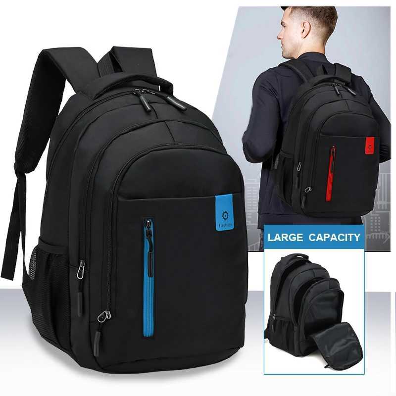 Blue Red School Outdoor Waterproof Daily Use Student Backpack Bag W251025