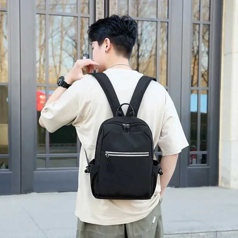 Mens Mini Backpacks Oxford Cloth Laptop Backpack for Men 2025 Small Business Man School Travel Waterproof Student Male Rucksack W251025