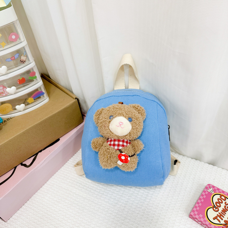 New hot selling cartoon cute little brown bear backpack for boys and girls traveling super cute backpack mini baby backpack